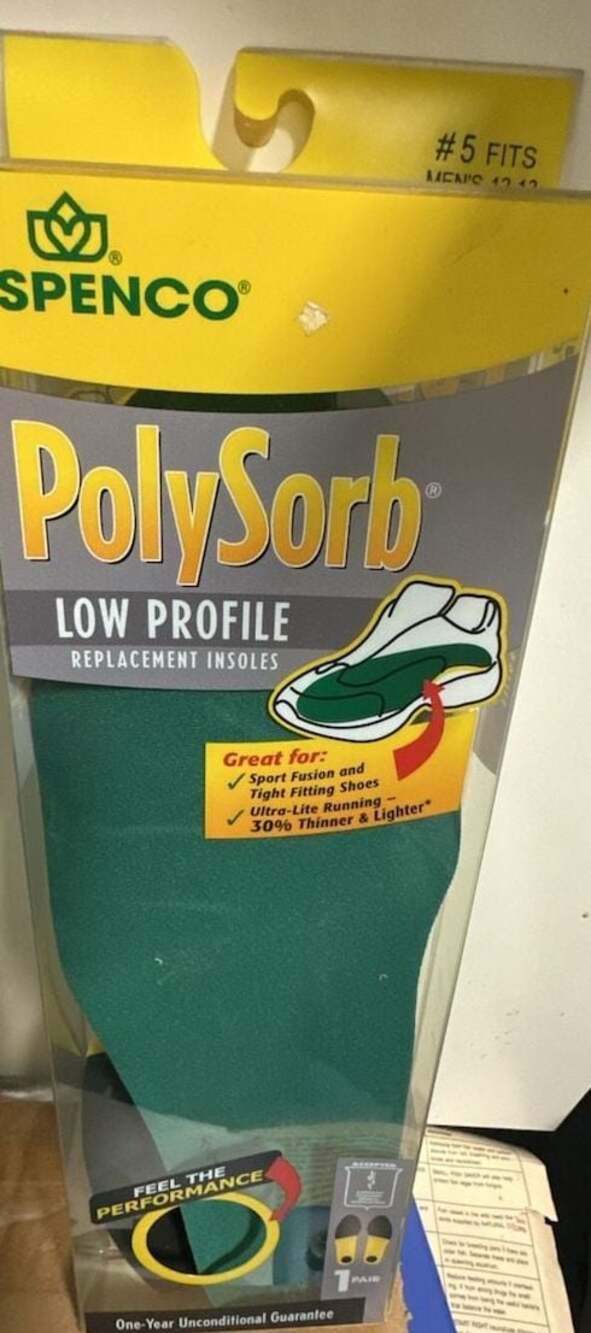 Spenco PolySorb Low Profile Replacement Insoles, # 5 (Fits Men's 12-13)